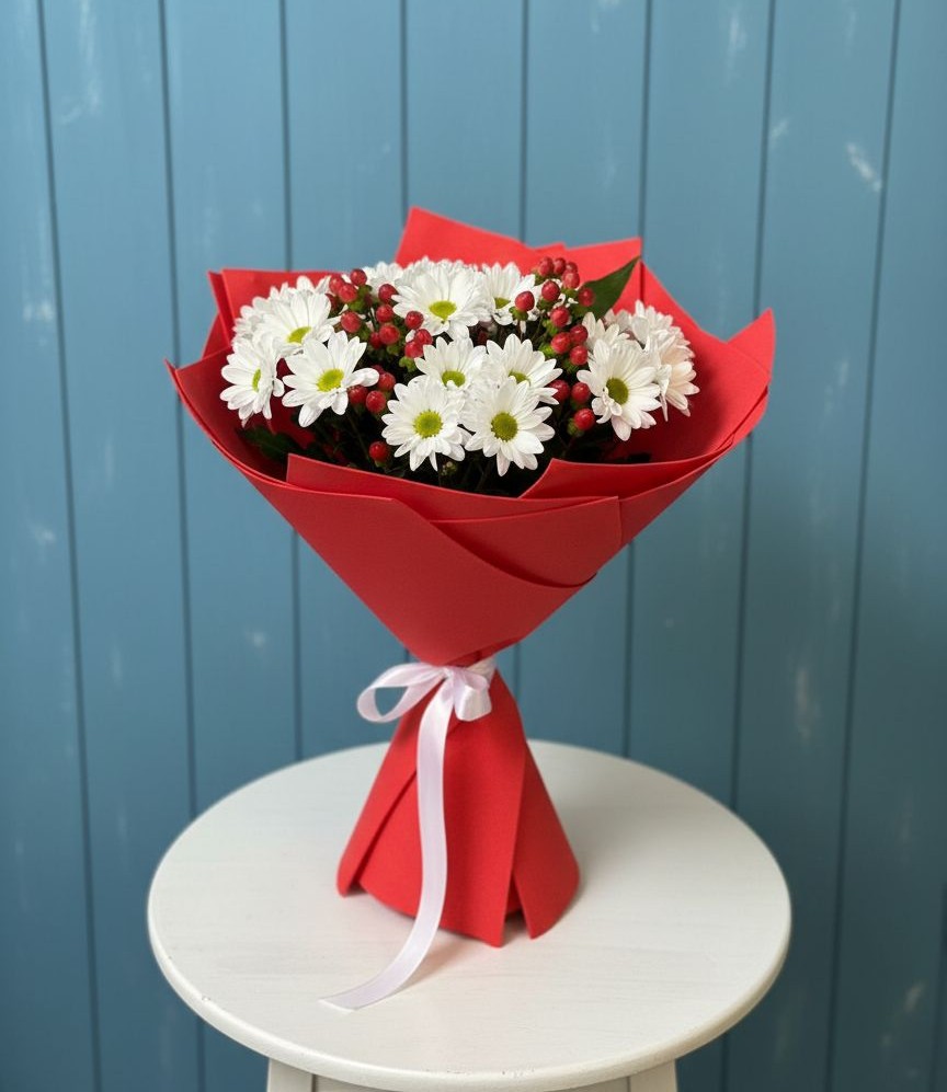 Букет цветов из: Хризантемы в Среднем Ставропольского края