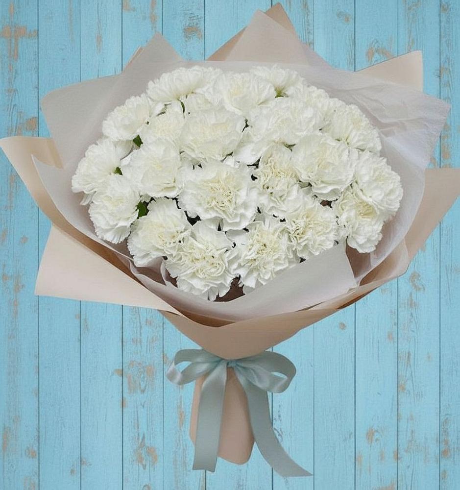 Букет цветов из: Гвоздики в Среднем Ставропольского края