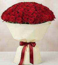 Букет 101 Красная роза Милано в Среднем Ставропольского края