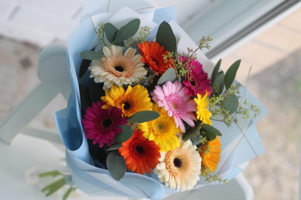 Букет цветов из: Герберы в Среднем Ставропольского края