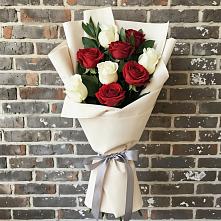 Букет цветов из:  Розы #REPLACE_PRED# Среднем Ставропольского края