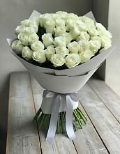 Букет 35 Белых роз в Среднем Ставропольского края