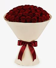 Букет 101 Бордовая роза Блэк Бакарра в Среднем Ставропольского края