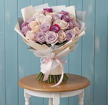 Букет цветов из:  Розы #REPLACE_PRED# Среднем Ставропольского края