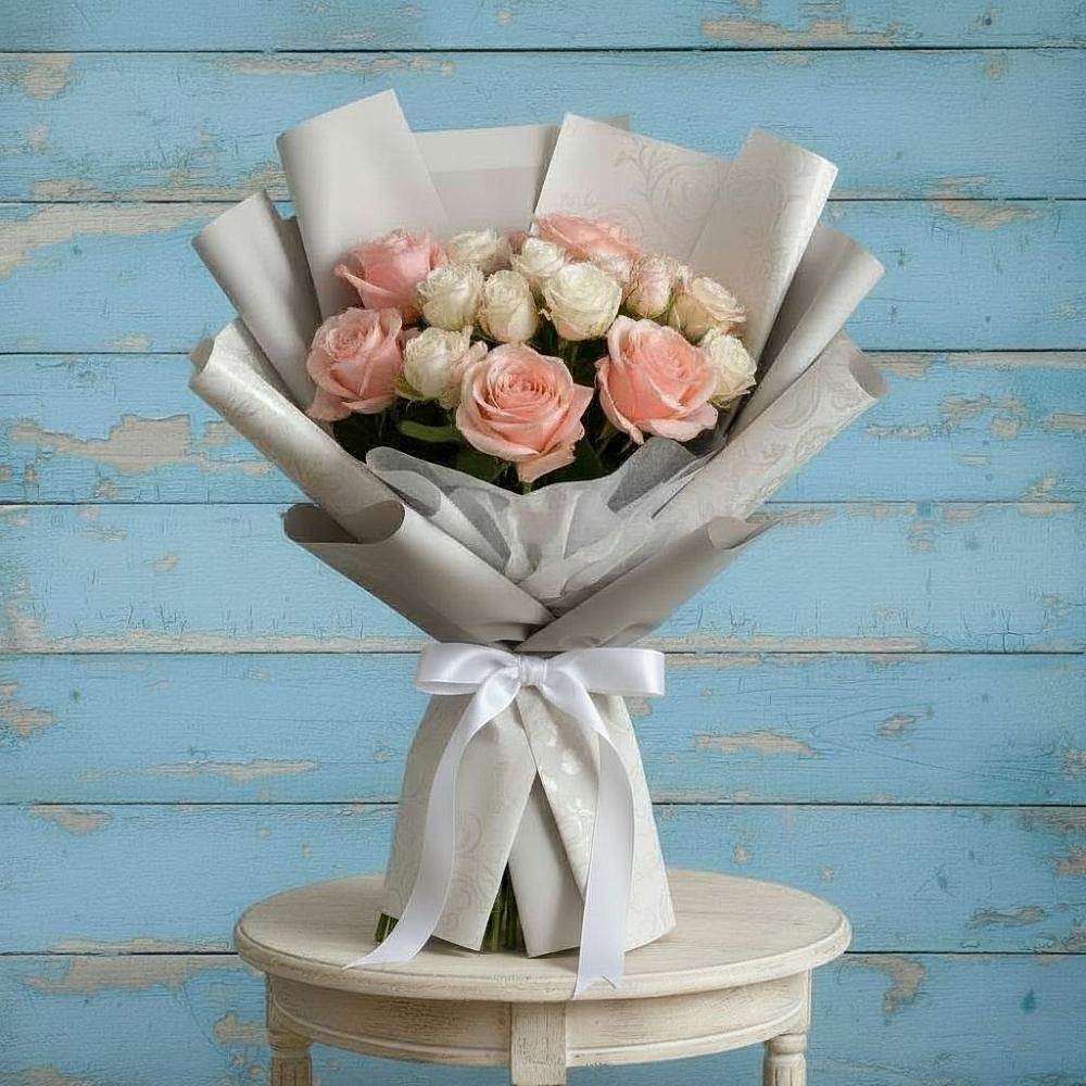 Букет цветов из: Розы в Среднем Ставропольского края