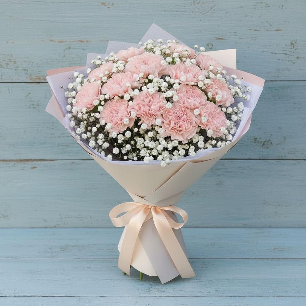 Букет цветов из: Гвоздики в Среднем Ставропольского края