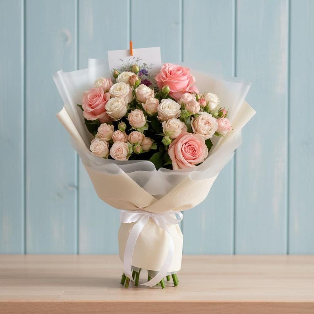 Букет цветов из: Розы в Среднем Ставропольского края