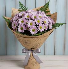 Букет цветов из:  Хризантемы в Среднем Ставропольского края