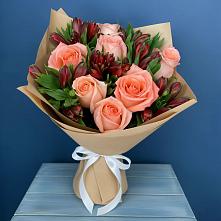 Букет цветов из:  Розы и Альстромерии #REPLACE_PRED# Среднем Ставропольского края