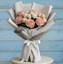 Букет цветов из:  Розы в Среднем Ставропольского края