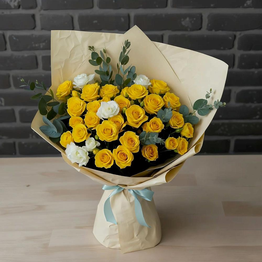 Букет цветов из: Розы в Среднем Ставропольского края