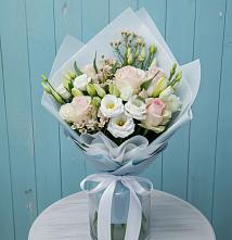 Букет цветов из:  Розы и Лизиантусы #REPLACE_PRED# Среднем Ставропольского края