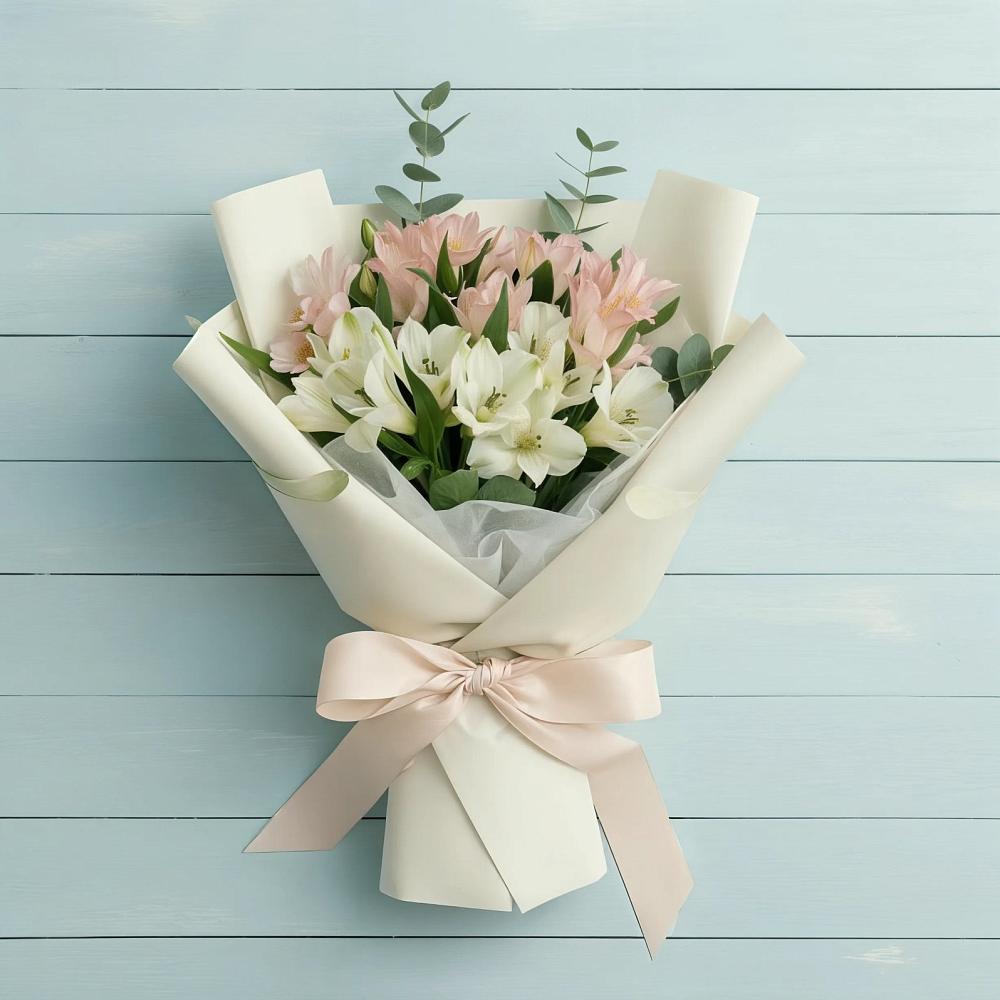 Букет цветов из: Альстромерии в Среднем Ставропольского края