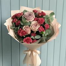 Букет цветов из:  Гвоздики и Розы #REPLACE_PRED# Среднем Ставропольского края