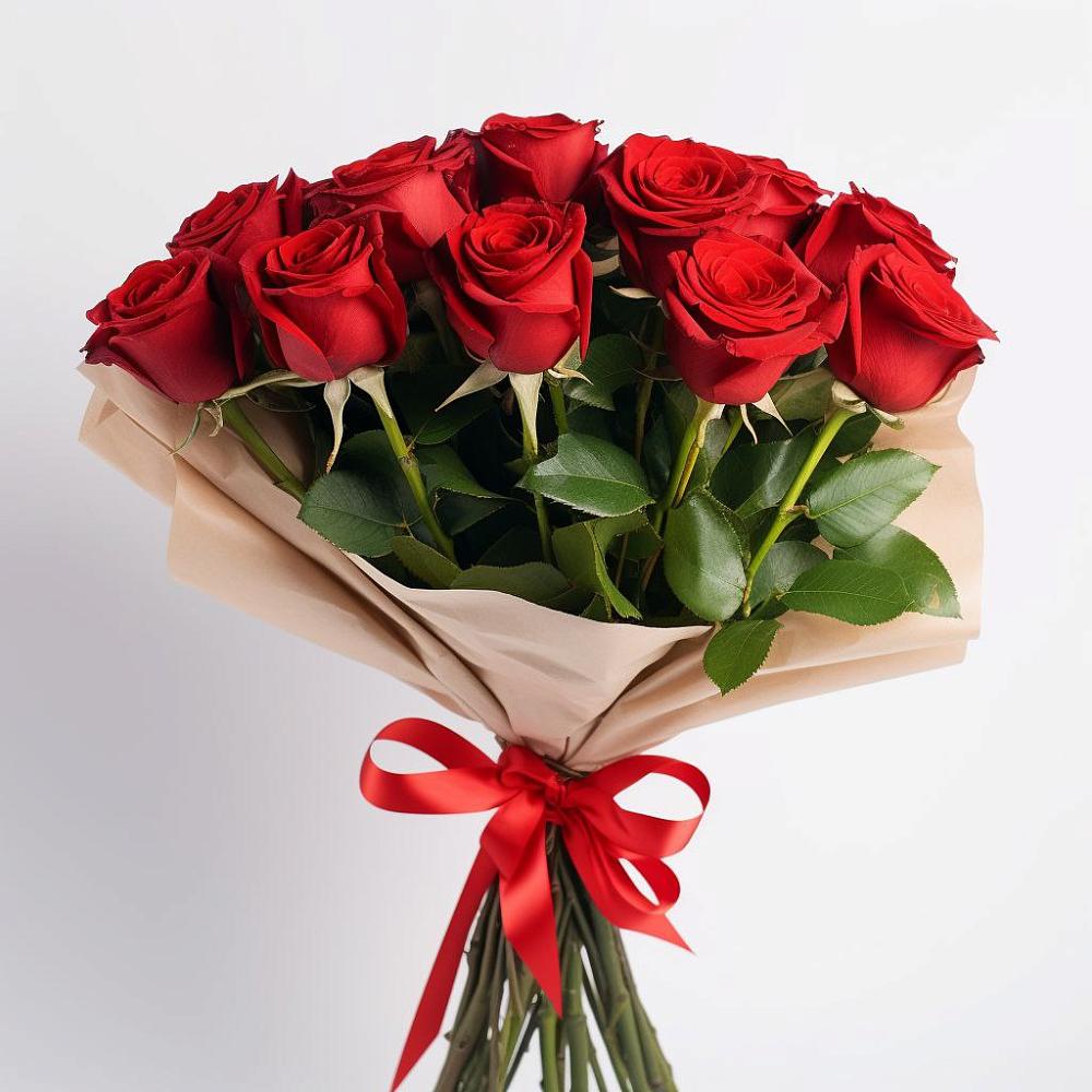 Букет 11 Красных роз Эдлесс Лав в Среднем Ставропольского края