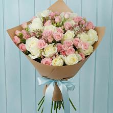 Букет цветов из:  Розы в Среднем Ставропольского края